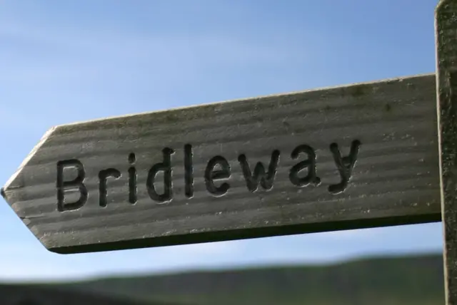 Bridleway sign