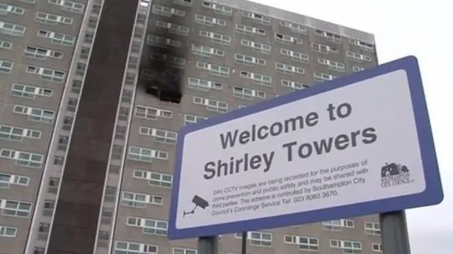 Shirley Towers fire in 2010