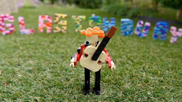 Ed Sheeran, in Lego