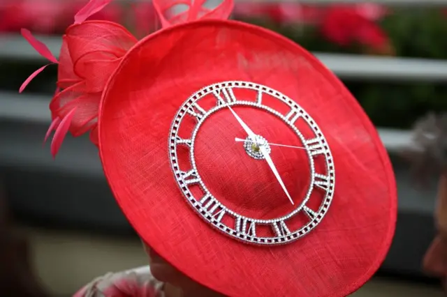 Clock on hat