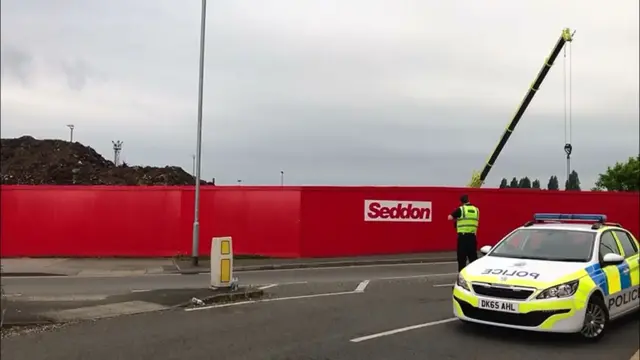 Seddon Homes hoarding at site