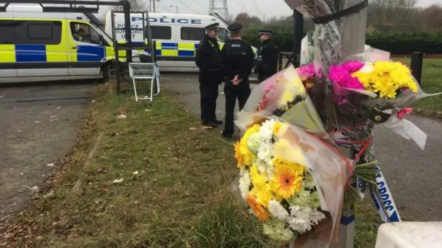 The scene outside the travellers' site