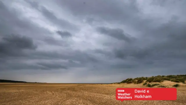 Dark sky over Holkham