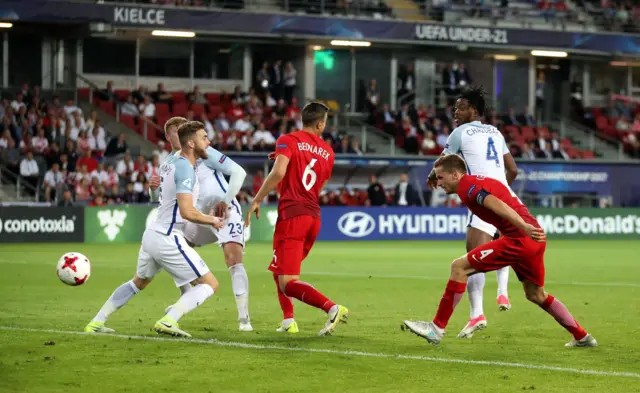 Nathaniel Chalobah heads at goal