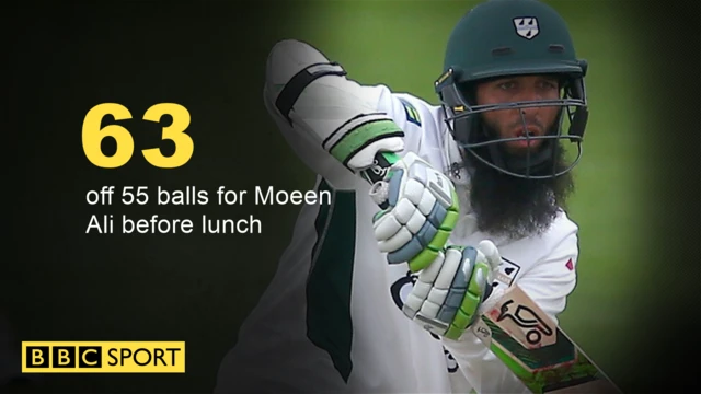 Moeen Ali runs