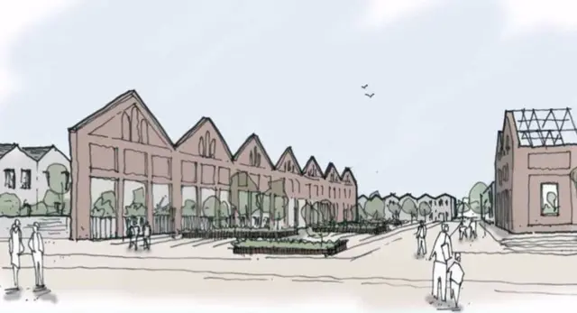 Artist's impression of Wolverton works regeneration