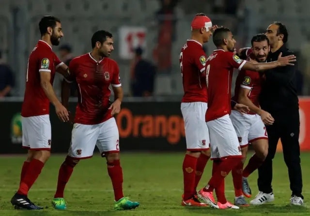 El Ahly players