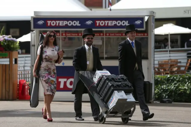 Bookies arriving at Royal Ascot