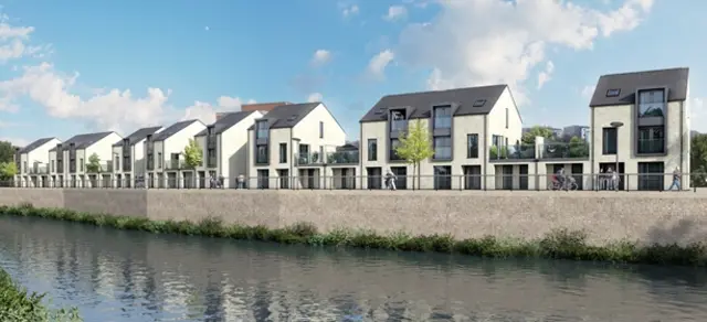 Artist's impression of Rotherham development