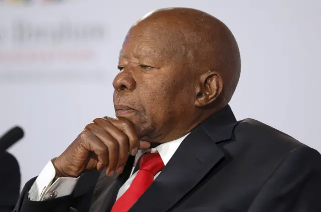 Former president of Botswana, Sir Ketumile Masire, member of the prize committee of the Mo Ibrahim Foundation, attends the announcement of the 2012 Ibrahim Prize for achievement in African Leadership in London on October 15, 2012