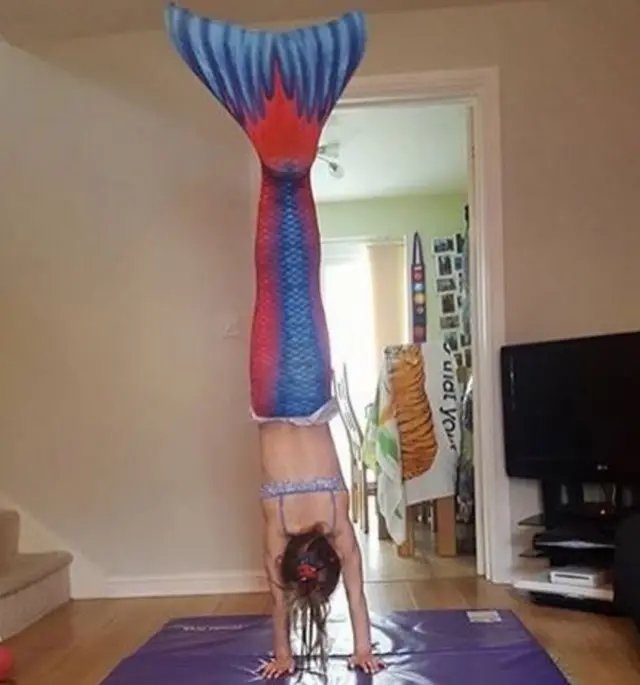 Mermaid handstand