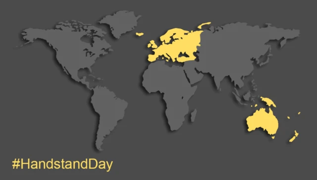 Handstand Day World Map