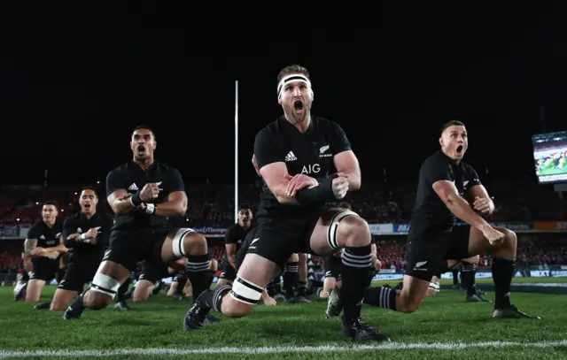 New Zealand perform the Haka