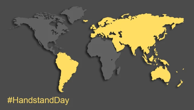 Handstand Day World Map