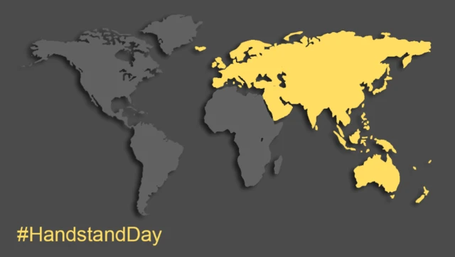 Handstand Day World Map