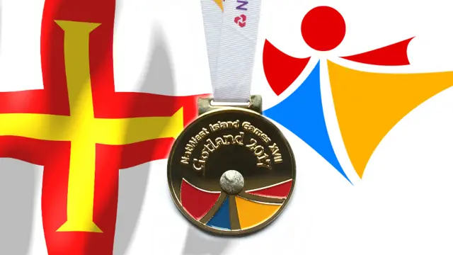 Flag, medal and logo