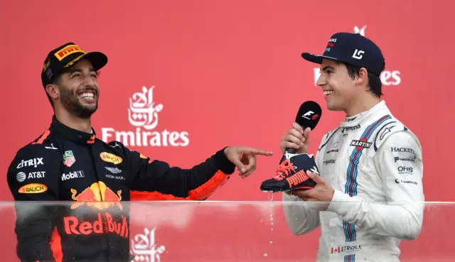 Ricciardo and Stroll