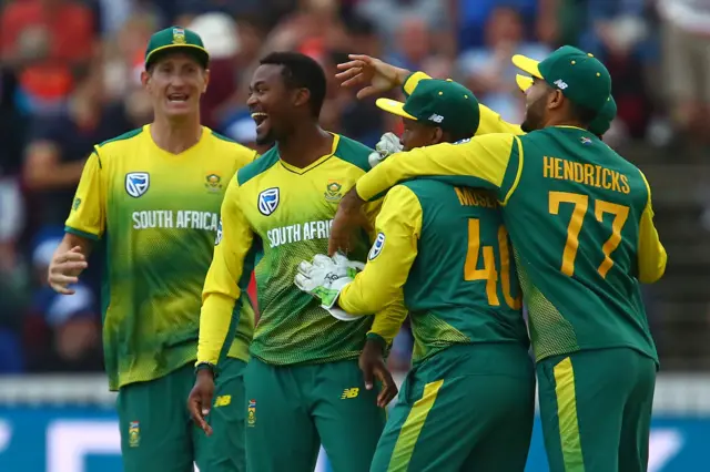 South Africa celebrate