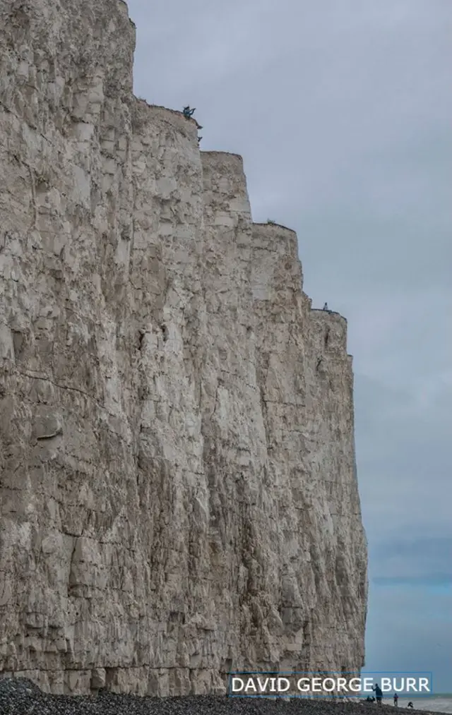 People pictured at Birling Gap