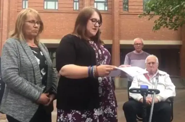 Family outside court