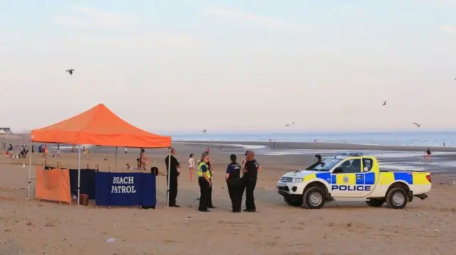 Beach patrols on Camber Sands