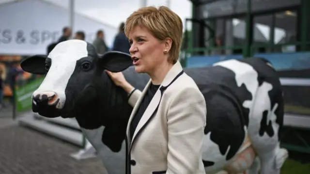 Nicola Sturgeon visited the Royal Highland Sho