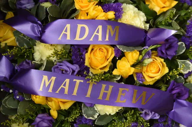 Flowers for Adam and Matthew Stokes