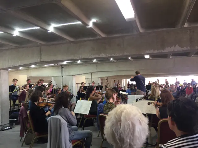 Car park orchestra Ipswich