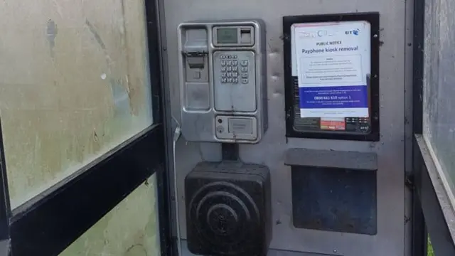 Some under-used phone boxes, like this one in Cumnock, are in a poor state of repair