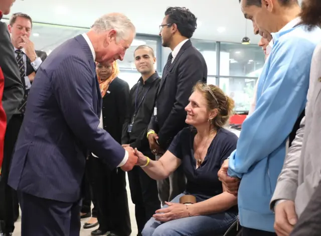 Prince Charles at the Westway Sports Centre