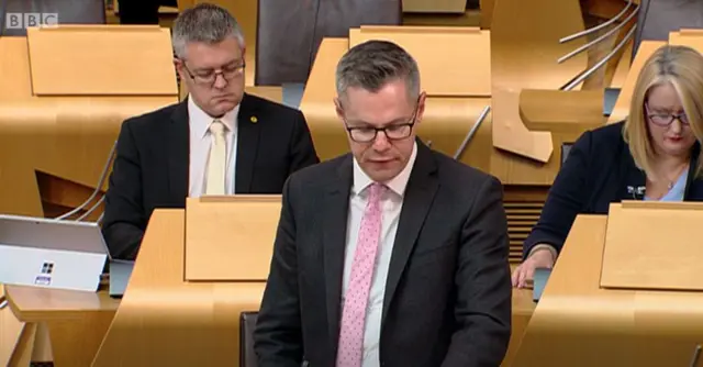 Finance Secretary Derek Mackay