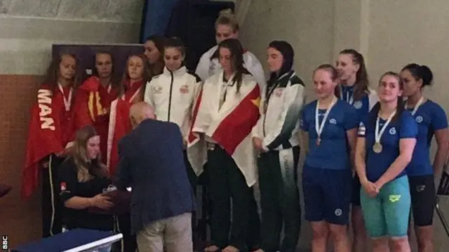 guernsey women collect their golds