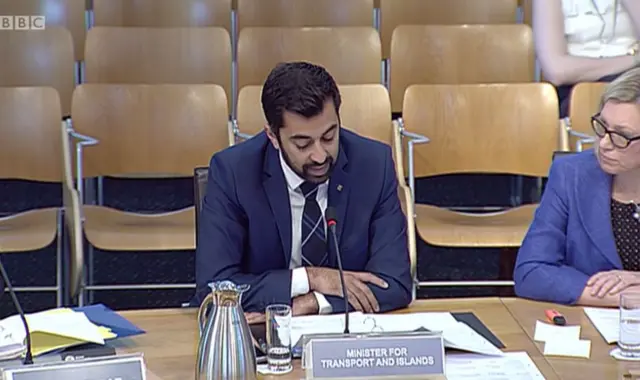 Transport Minister Humza Yousaf