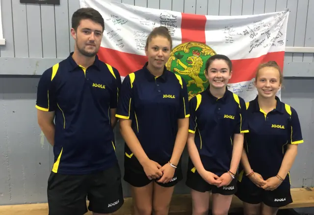 Alderney table tennis team