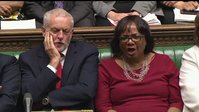 Diane Abbott and Jeremy Corbyn