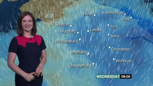 Alina Jenkins Yorkshire weather forcecast