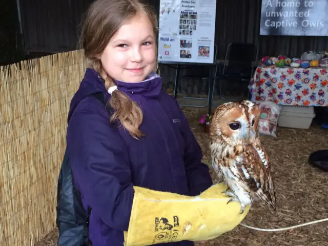 Girl with owl