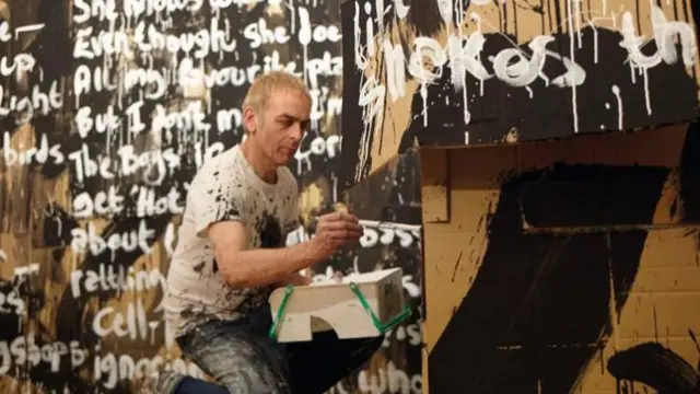 Karl Hyde painting poems
