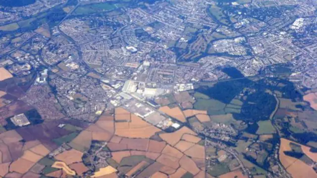 Oxford from the air