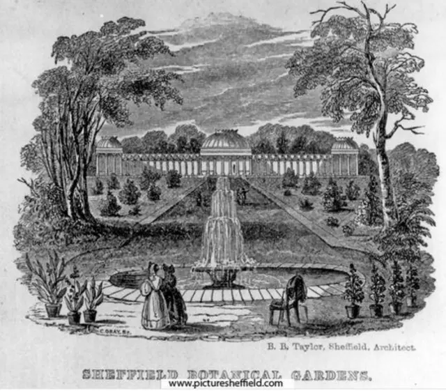 Sheffield Botanical Gardens from 1836