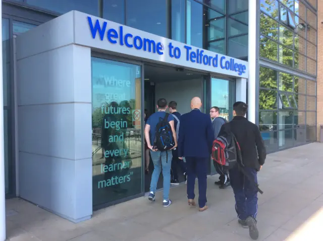 Telford college entrance