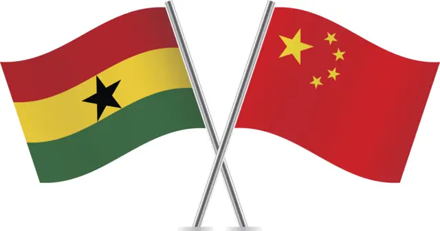 Ghana and China flag