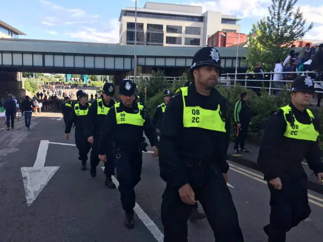 Police in city centre