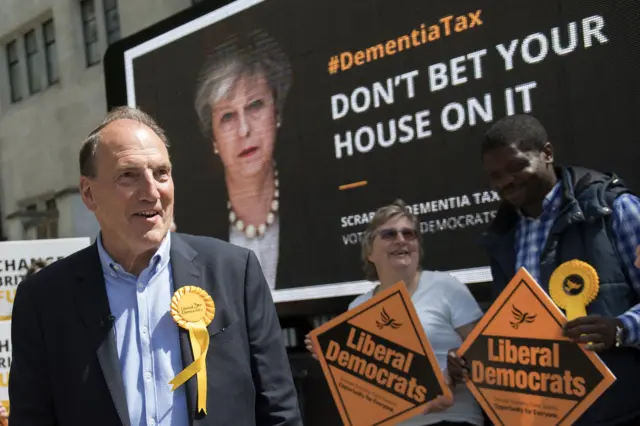 Simon Hughes at poster unveiling