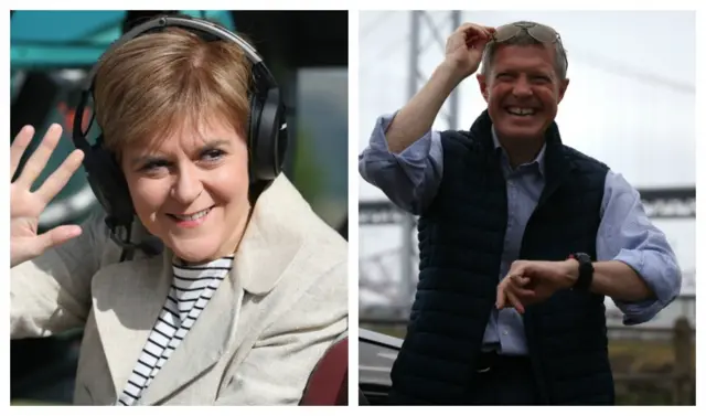 Nicola Sturgeon and Willie Rennie