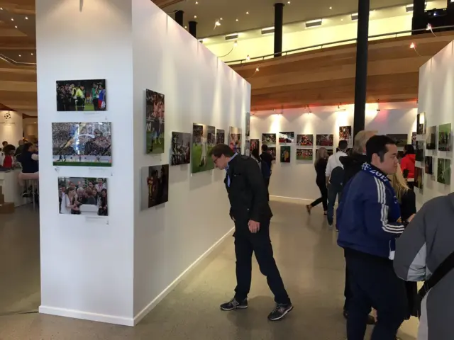 Champions League exhibition in the Millennium Centr