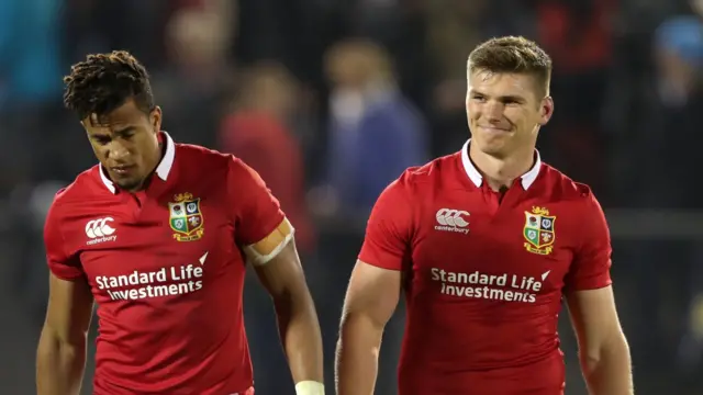 Anthony Watson and Owen Farrell