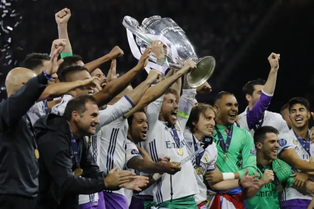 Real Madrid celebrate