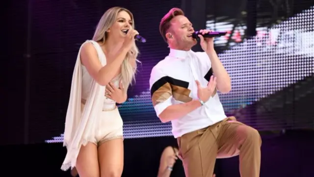 Louisa Johnson and Olly Murs