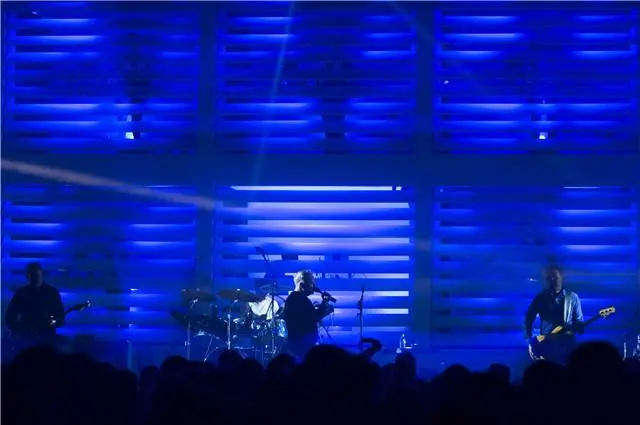 New Order light show at Granada Studios